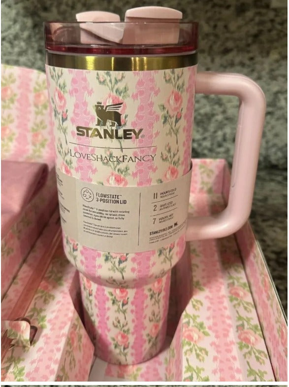 Stanley x LoveShackFancy Quencher H2.0 FlowState 40 oz – Blooming Heirloom