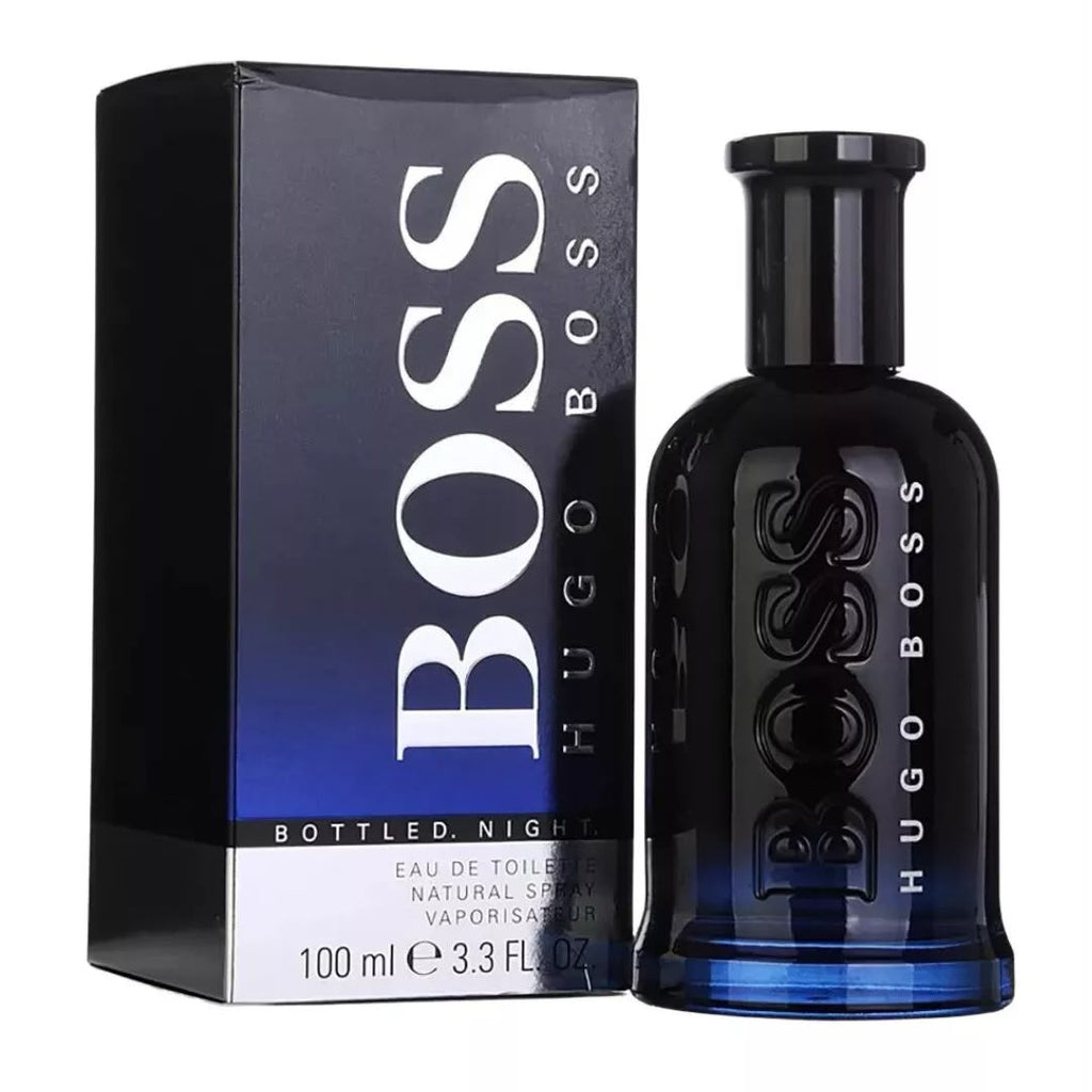 Hugo Boss Bottled Night Eau de Toilette Spray for Men 3.3 oz / 100 ml – Fragrance