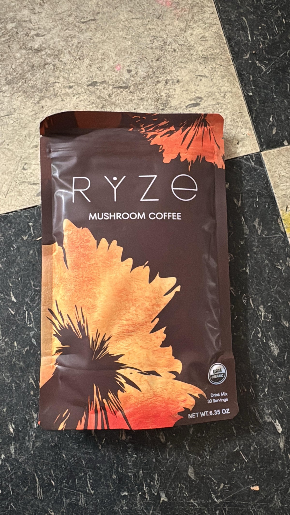 RYZE Mushroom Coffee Original Blend – USDA Organic, 30 Servings, 6.35 oz (180 g)
