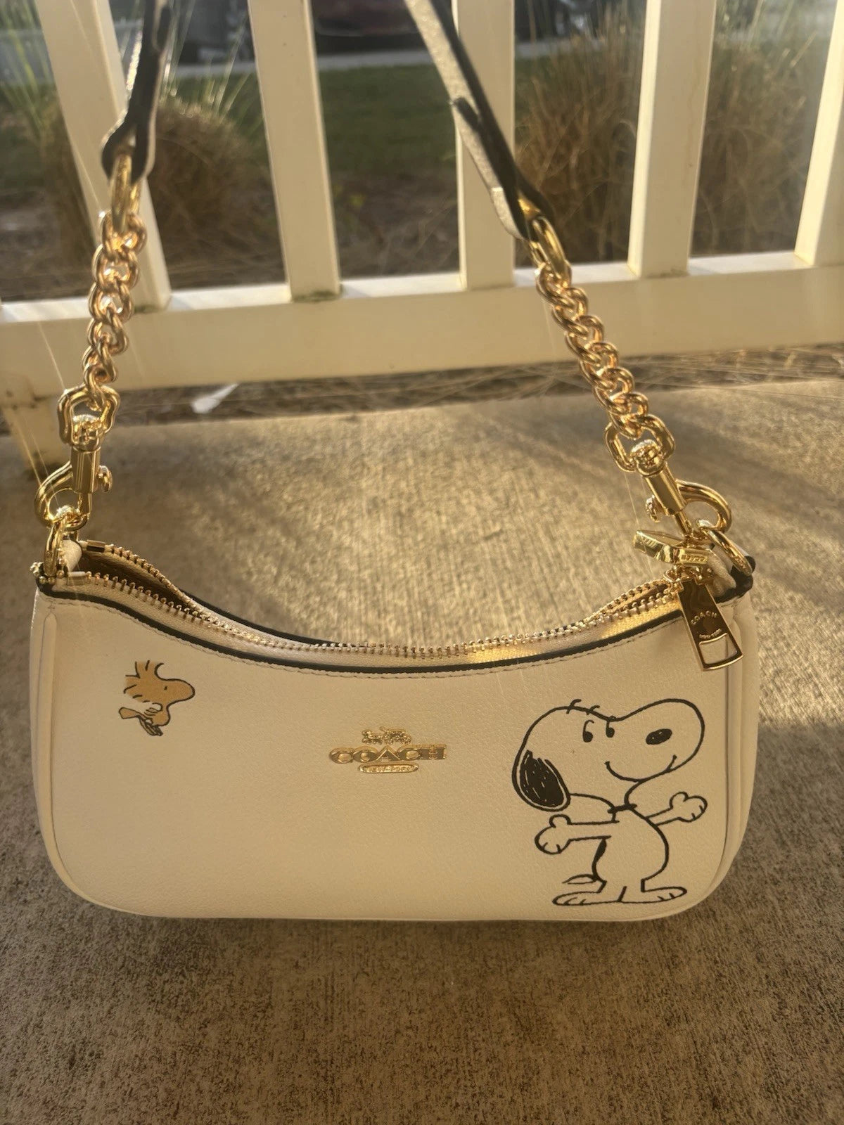 COACH x PEANUTS Teri Shoulder Bag with Snoopy – Designer Handbag