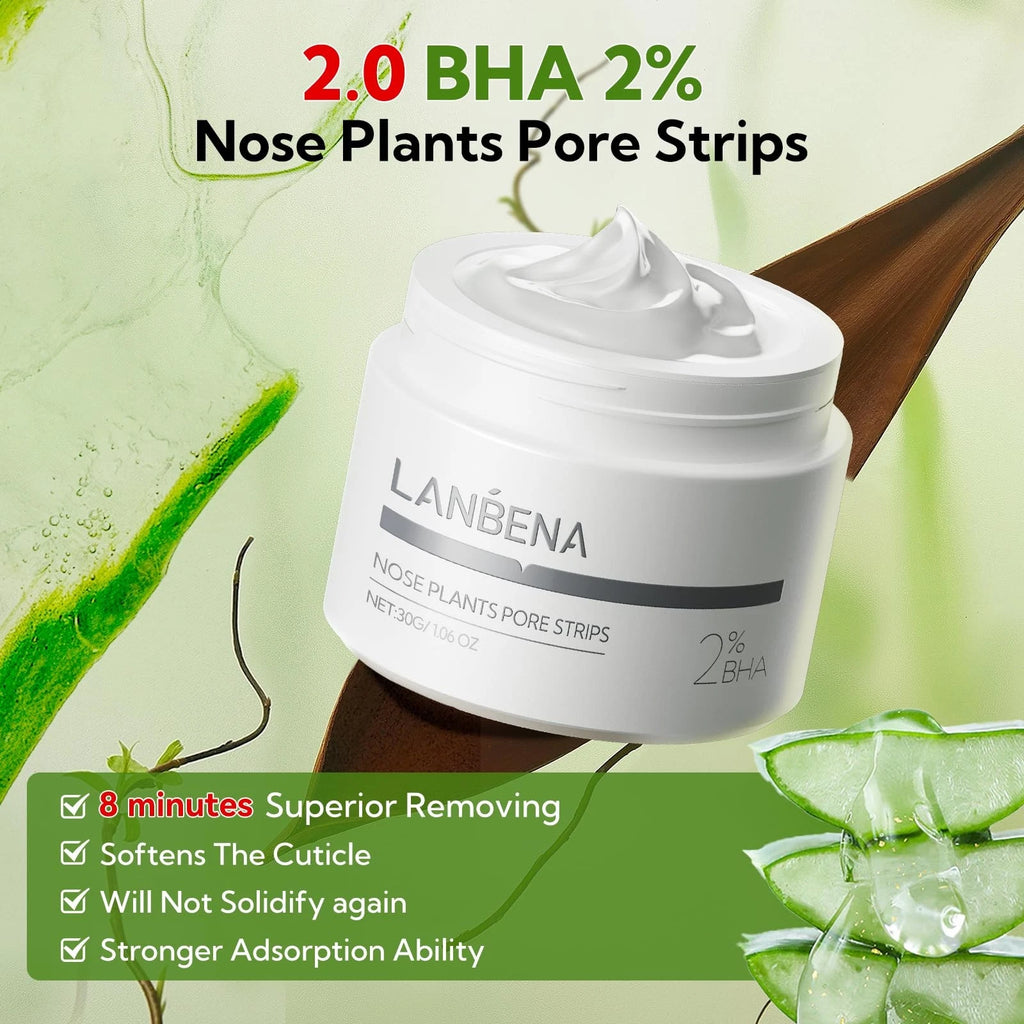 LANBENA Blackhead Remover Mask 60 Count – Pore Cleanser Peel-Off Facial Mask