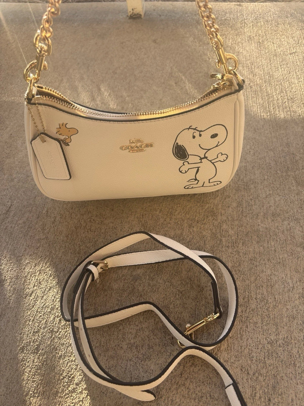 COACH x PEANUTS Teri Shoulder Bag with Snoopy – Designer Handbag