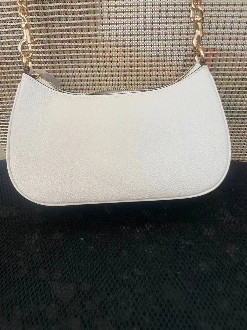 COACH Teri 2Way Shoulder Bag CA548 – Signature Canvas & White Smooth Leather
