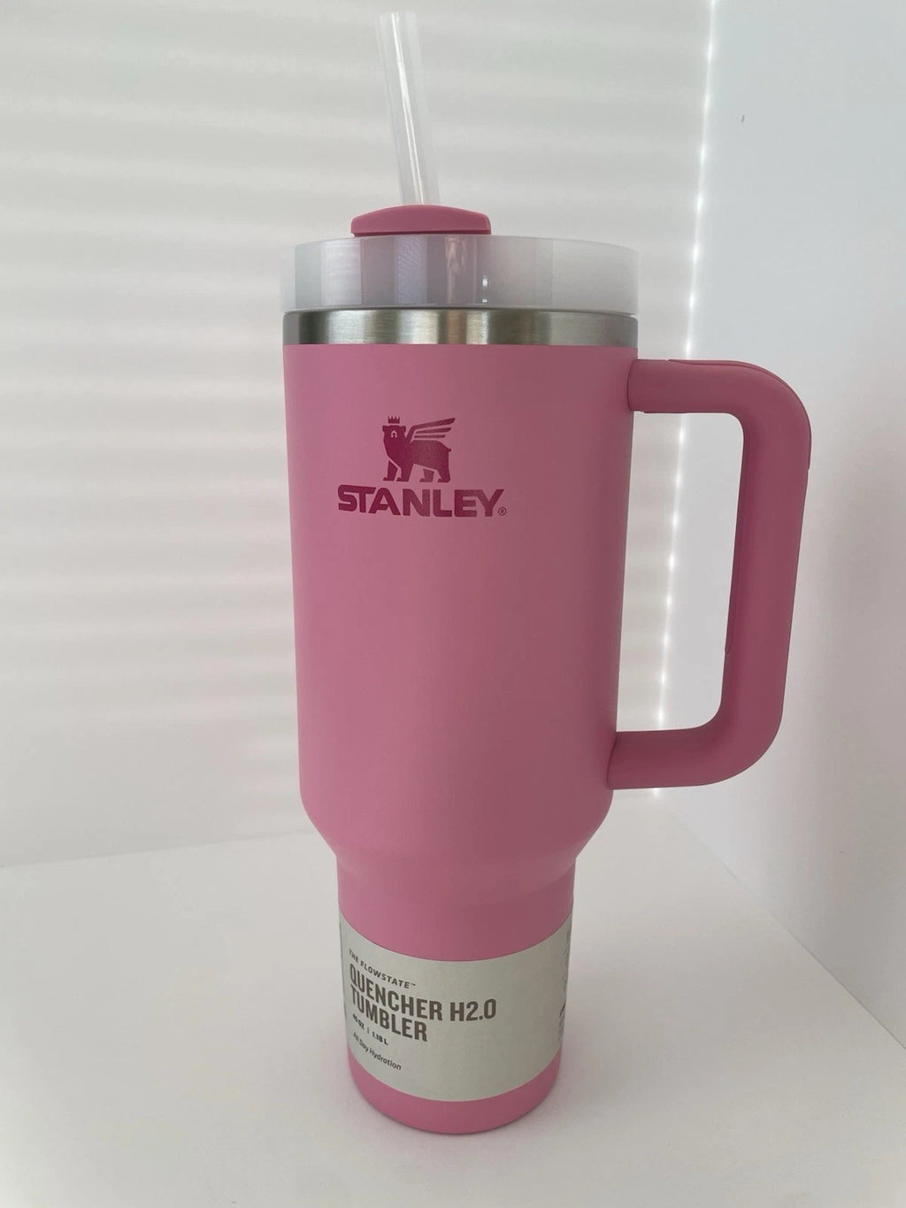 Stanley 40 oz Quencher H2.0 FlowState Tumbler – Peony Pink, Brand New in Box