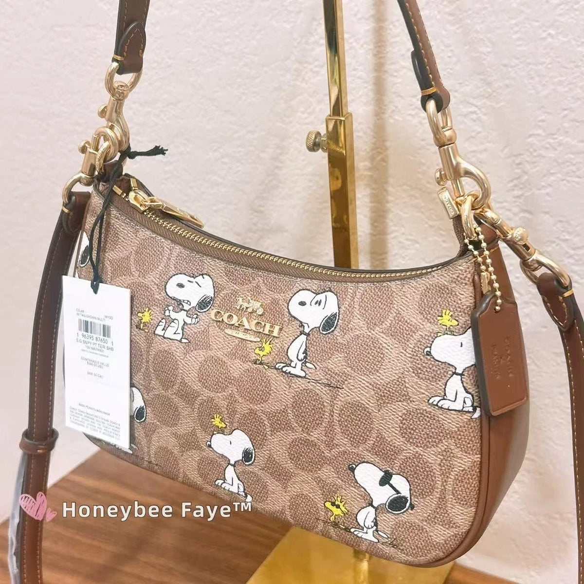 COACH x Peanuts Teri Shoulder Bag – Signature Canvas with Snoopy Print