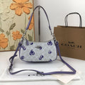 Coach Teri 2-Way Shoulder Bag Signature Canvas Blueberry Print CR292