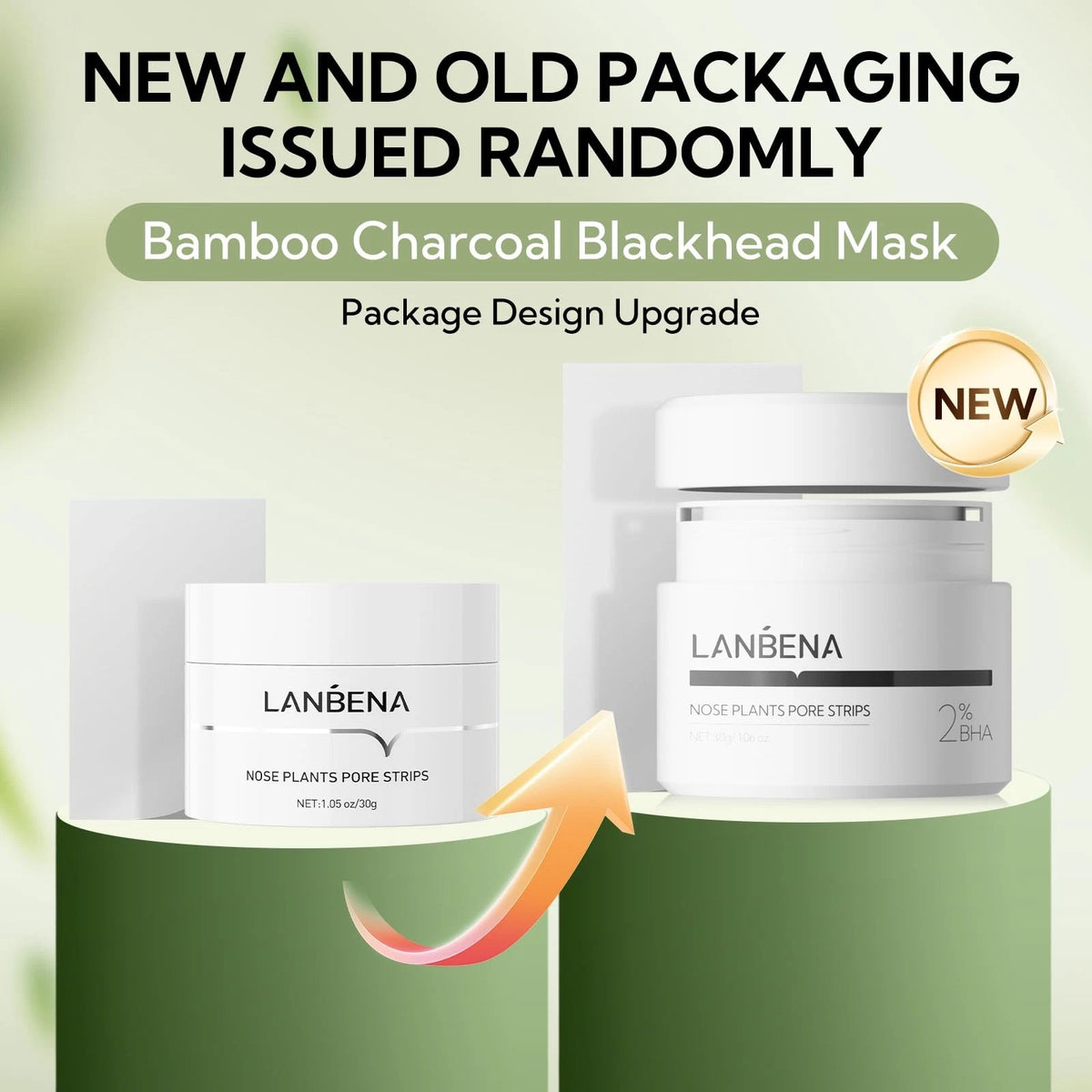 LANBENA Blackhead Remover Mask – 60 Count Pore Cleanser Peel-Off Facial Mask