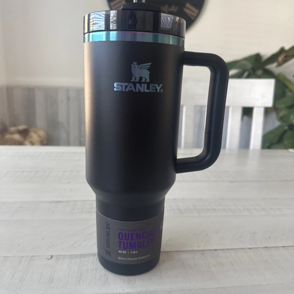 Stanley Quencher H2.0 FlowState Tumbler 40 oz – Black Chroma Limited Edition